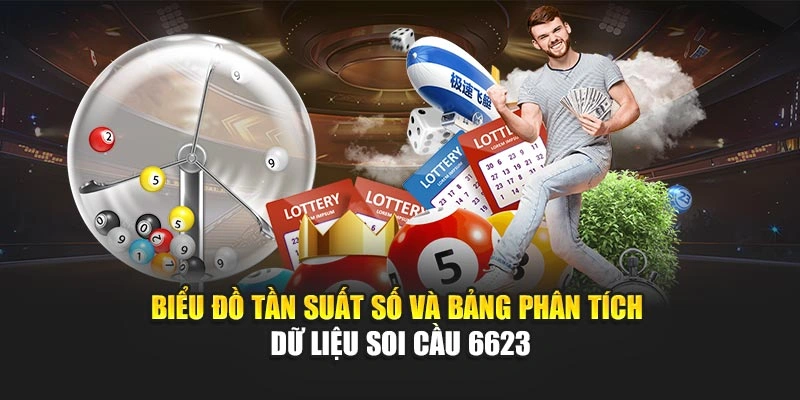 Biểu đồ tần suất số và bảng phân tích dữ liệu soi cầu 6623