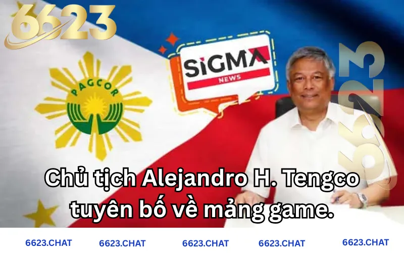 Chủ tịch Alejandro H. Tengco tuyên bố về mảng game.